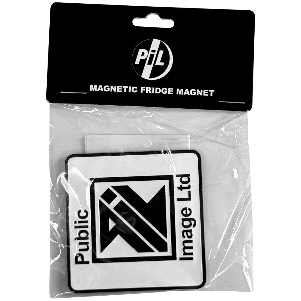 Pil Public Image Ltd - New Logo Fridge magnet - White/Black
